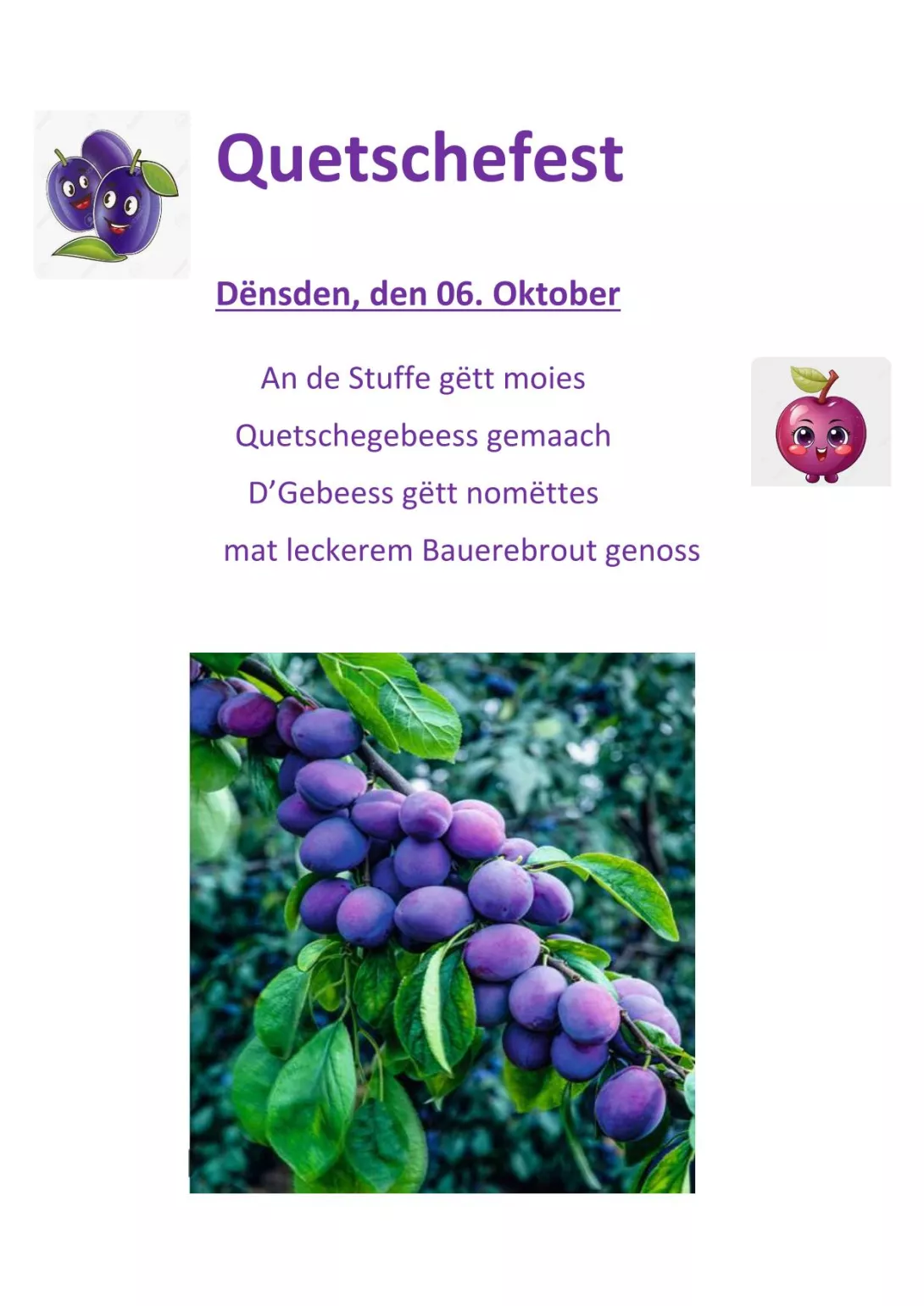 Quetschefest dën 6.Oktober