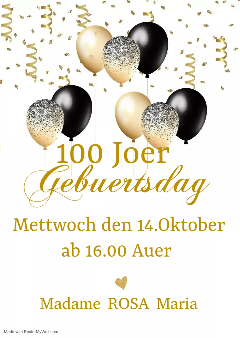 100 Joer Gebuertsdaag